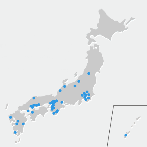 乾材シロアリの分布