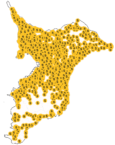 千葉県のシロアリ駆除エリアマップ