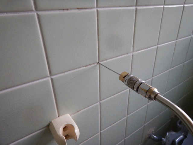 浴室の壁面処理