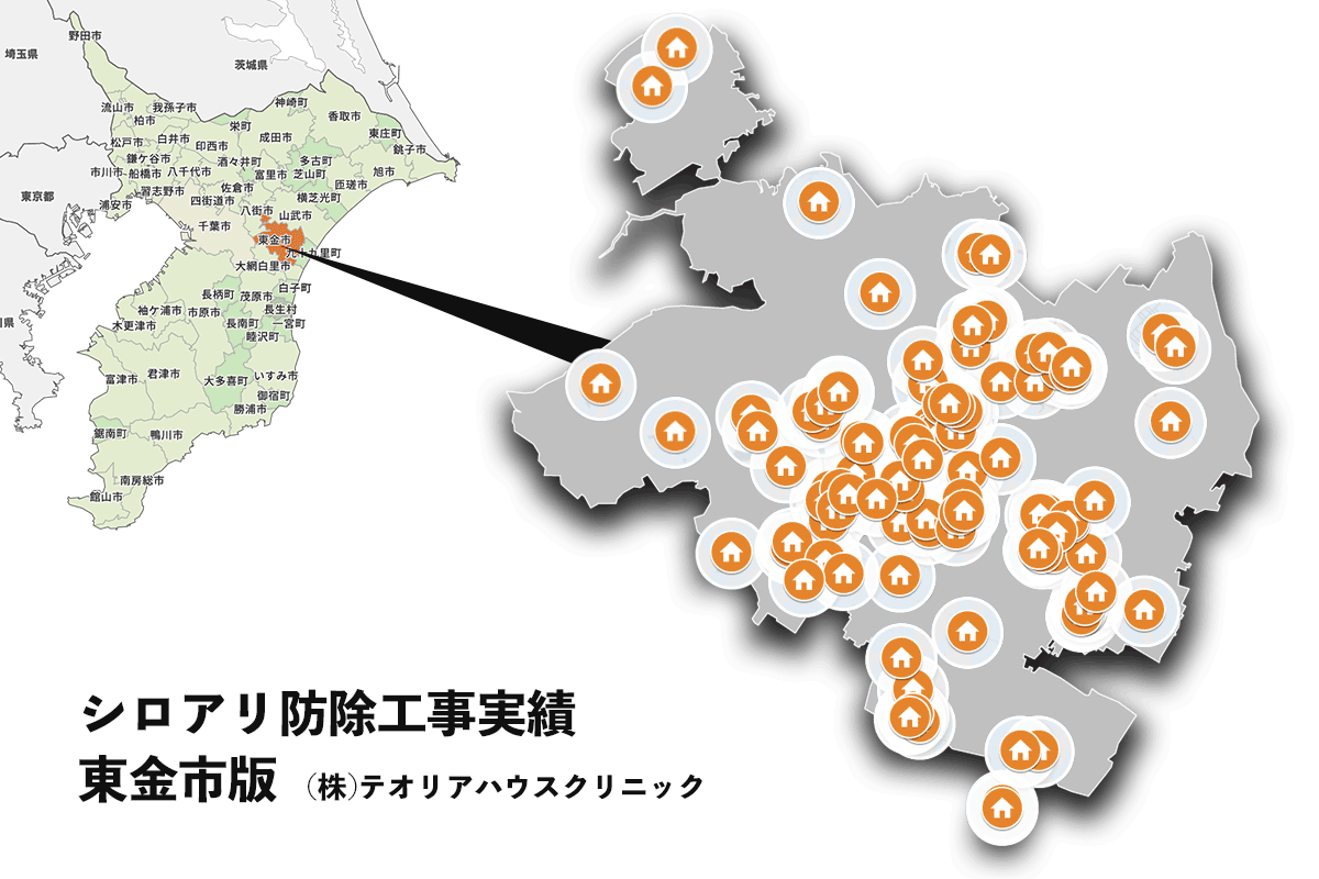 東金市のシロアリ防除工事実績
